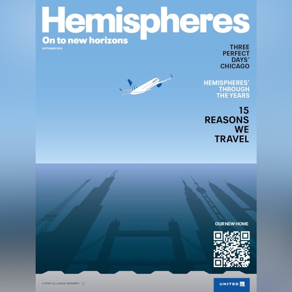 United Airlines Hemispheres In-Flight Magazine - September 2024, Limited Edition - Picture 1 of 1